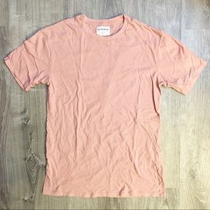 On the Byas light pink short sleeved t-shirt